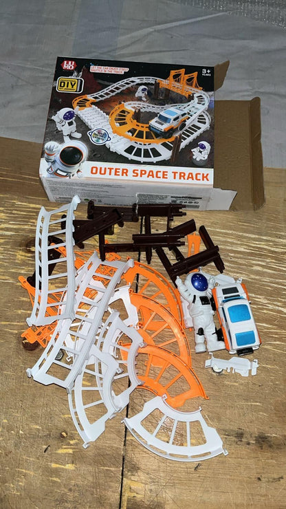 Astronaut Spaceship Track Set - Outer Space Toy Set for Kids